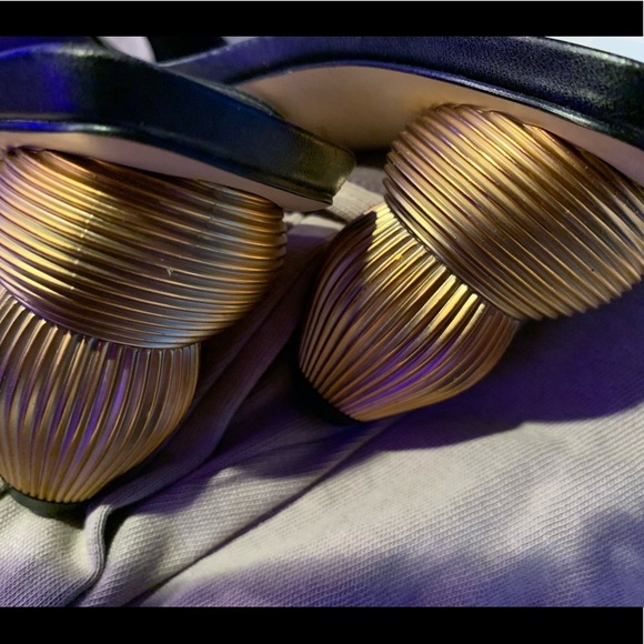 ZARA Metallic Heel Slides - Picture 6 of 8